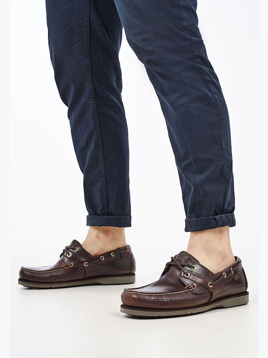 Leder Herren Mokassins in Braun Farbe