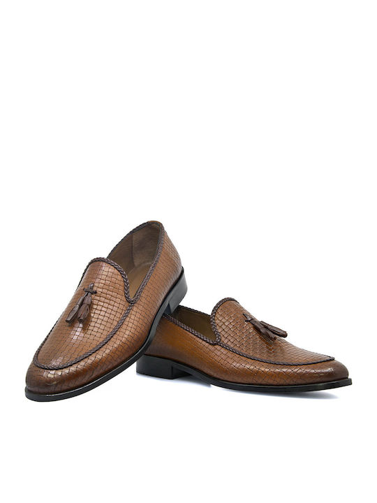 Leder Herren Mokassins in Tabac Braun Farbe