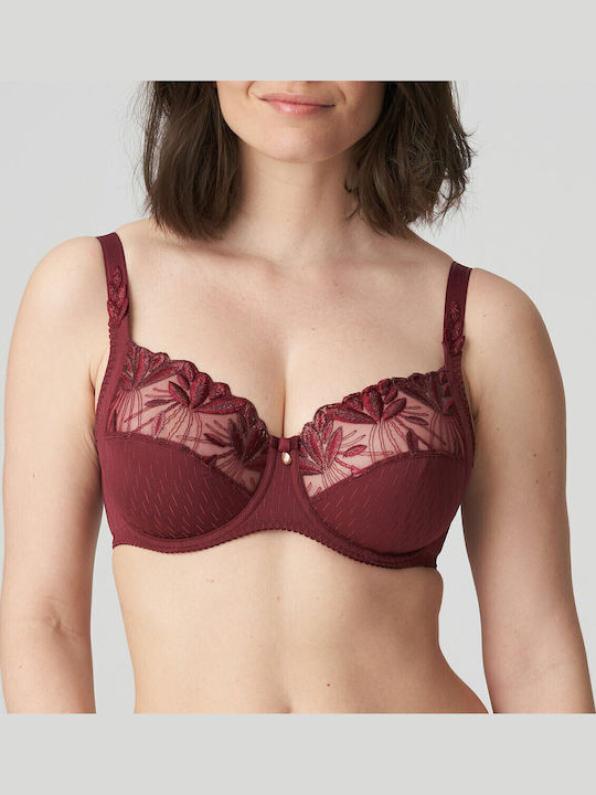 Minimizer Minimizer Bra without Padding Burgundy