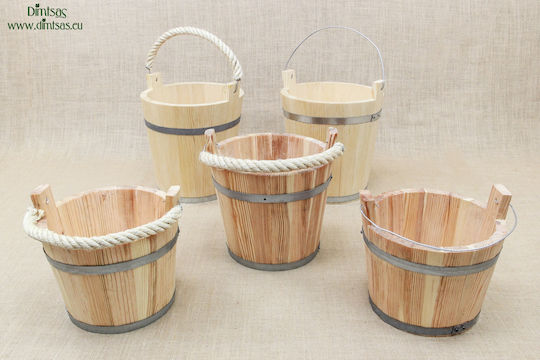 Decorative Bucket Garden Wooden DINS0024