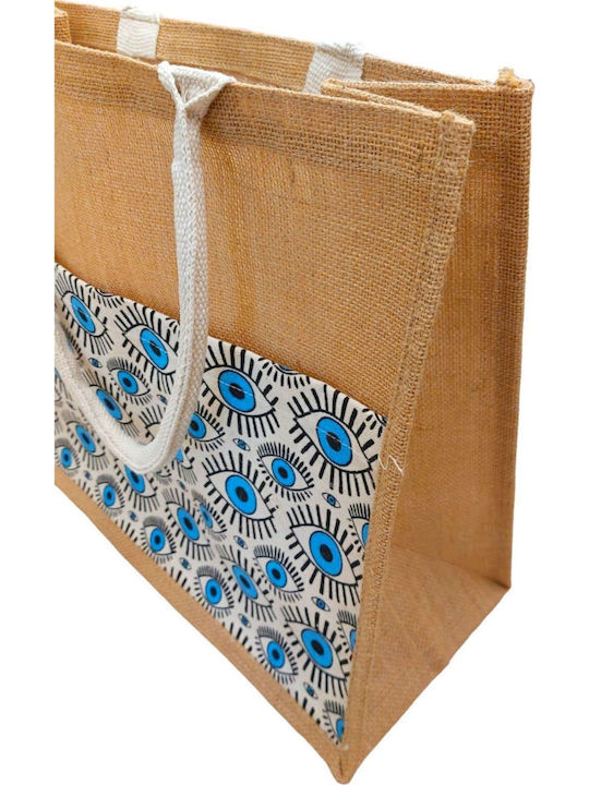 Strandtasche aus Segeltuch Blau