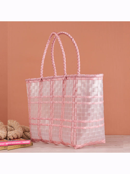Fullah Sugah Geantă de Plajă din Material Textil Roz
