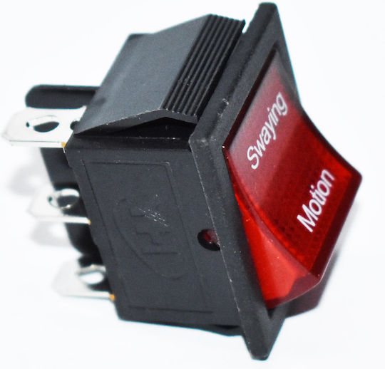 ForAll On-Off switch Rocker Red 1pcs