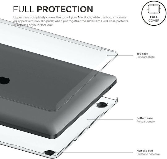 Wiwu αυτοκόλλητο για Laptop 12" Λευκό