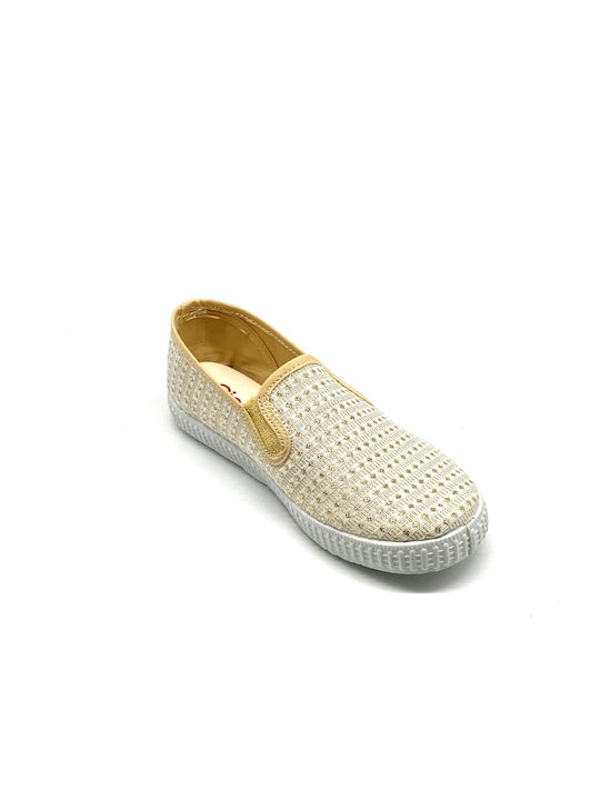 Cienta Παιδικά Sneakers Slip-on Χρυσά