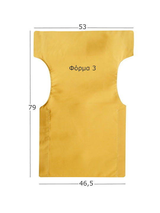Politishome Director Chair Cover Canvas Gray 46.5x79cm