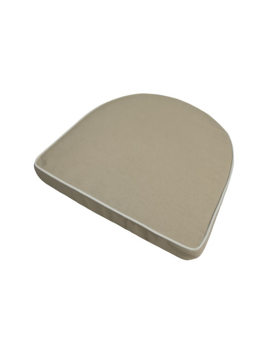 Be Comfy Waterproof Garden Chair Cushion Horseshoe Beige 44x45cm