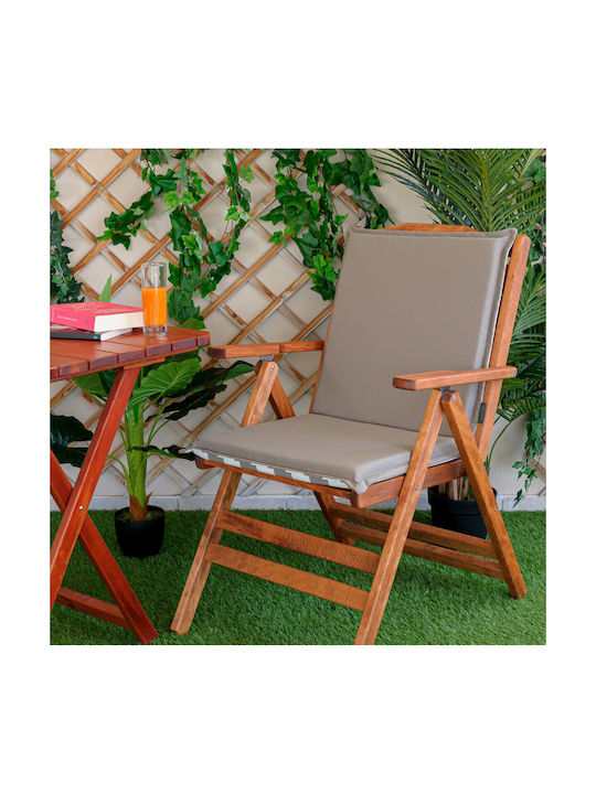 Be Comfy Водоустойчива Възглавница За Градински Стол С Гръб Кафява 47x45см