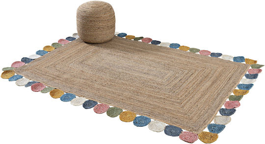 Mumbai Irc19 Teppich Rechteckig Sommer aus Jute Beige