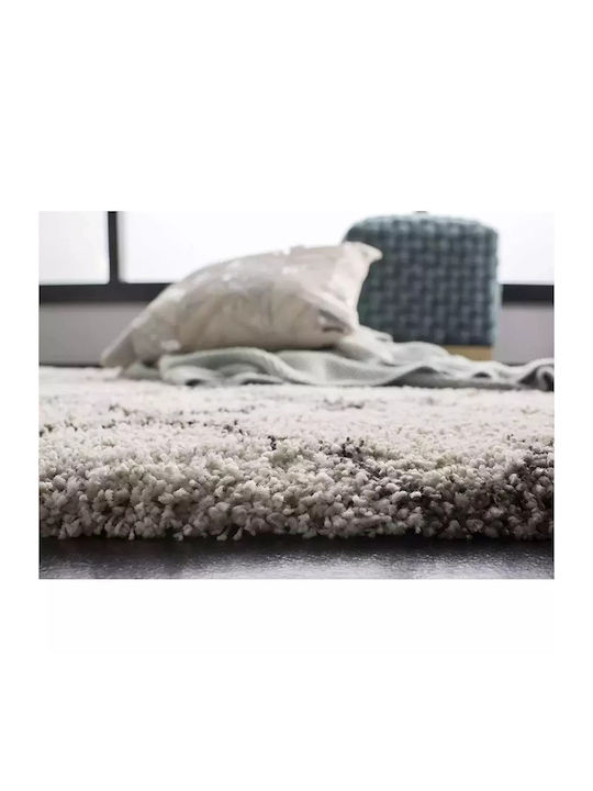 Teppich Rechteckig Zottelig Synthetisch,Polyester/Cotton/Leather Beige