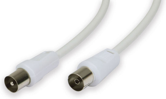 AvLink Cablu Antenă Coaxial de sex masculin - Coaxial de sex feminin Alb 2m (112.012UK)