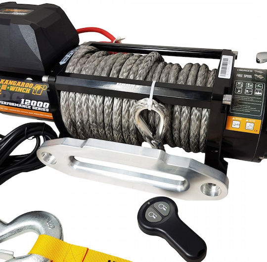 Electric 4x4 Car Winch 12V with Towing Capacity 5443kg