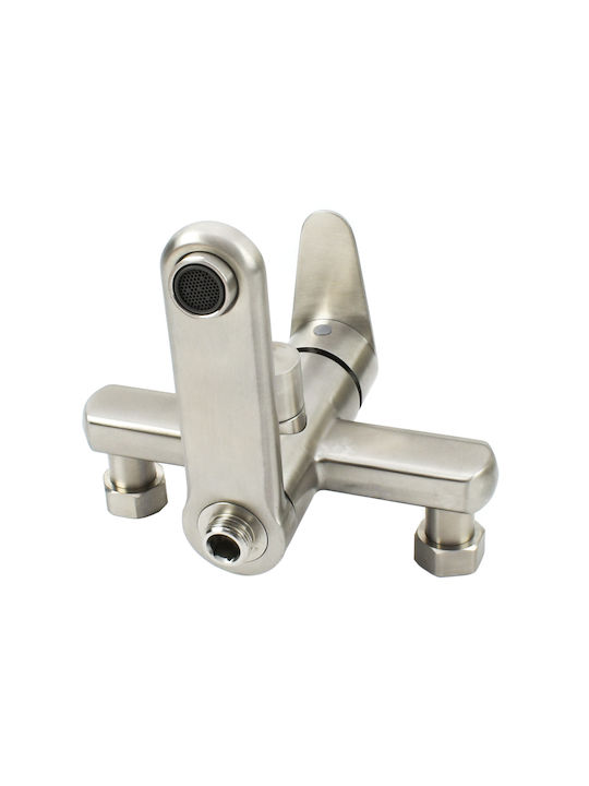 Mischung Bade- / Duscharmatur Dusche Edelstahl Silber