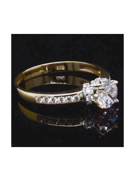 Single Stone from Gold 14K