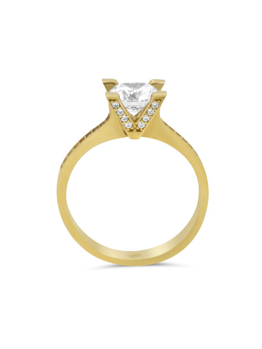 Single Stone from Gold 14K