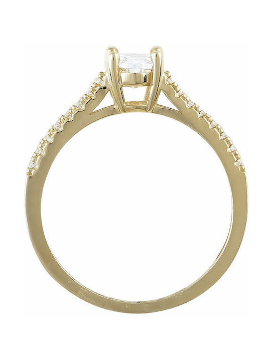 Savvidis Single Stone from Gold 14K