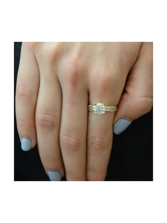 Single Stone from Gold 14K