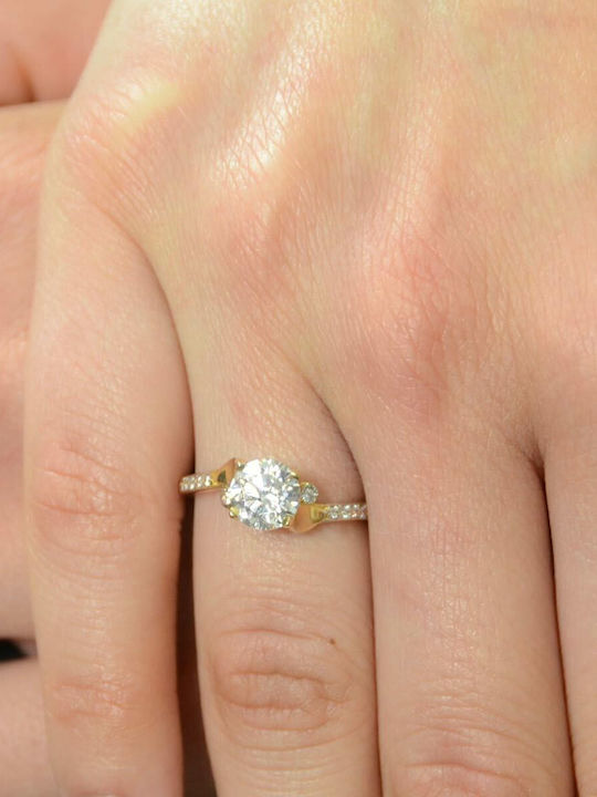 Goldjewels Single Stone from Gold 14K