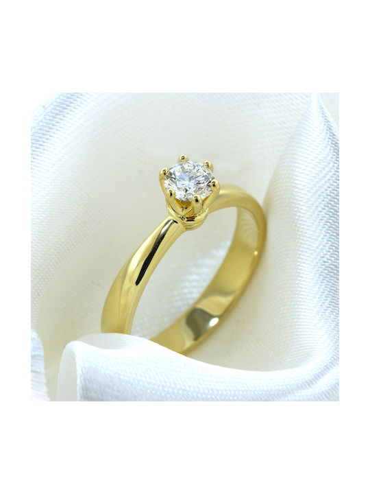 Single Stone from Gold 18K with Diamond