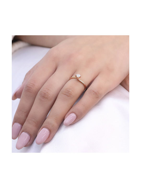 Single Stone from Rose Gold