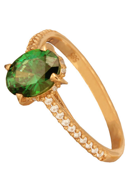 Einzelstein aus Gold 14K
