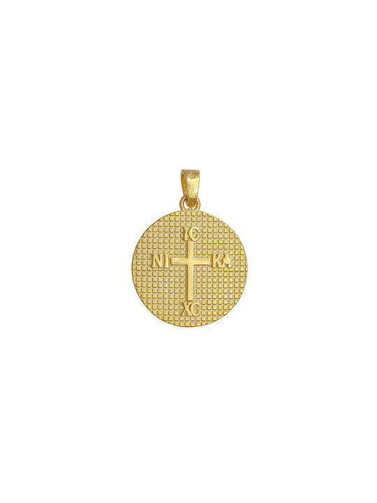 Anhänger Kinder Amulett Beidseitig Konstantinato aus Gold 14K AFK-21564Y