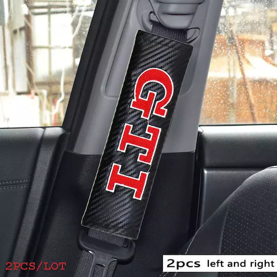 Set of 2pcs Car Seat Belt Pads Black