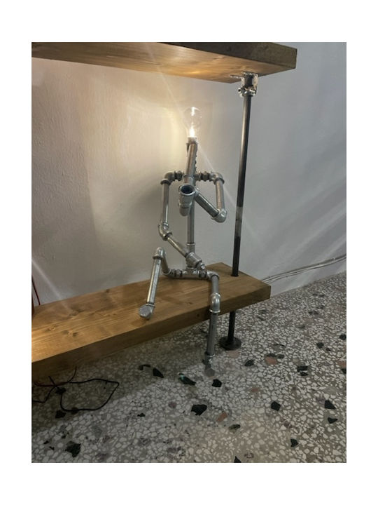 Tischlampe Dekorative Lampe mit Fassung für Lampe G4 Silber