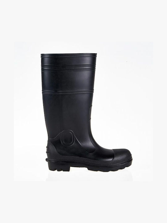 Work Wellies Knee Black