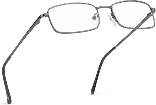 Perspectiv Perspectiv #d Gunmetal Bărbați Ochelari de citit +1.50 în culoarea Argintiu #D-GUNMETAL-ACQUA+1.50