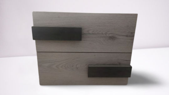 Wooden Grey Bedside Table 50x40x41cm Wooden Grey Bedside Table 50x40x41cm