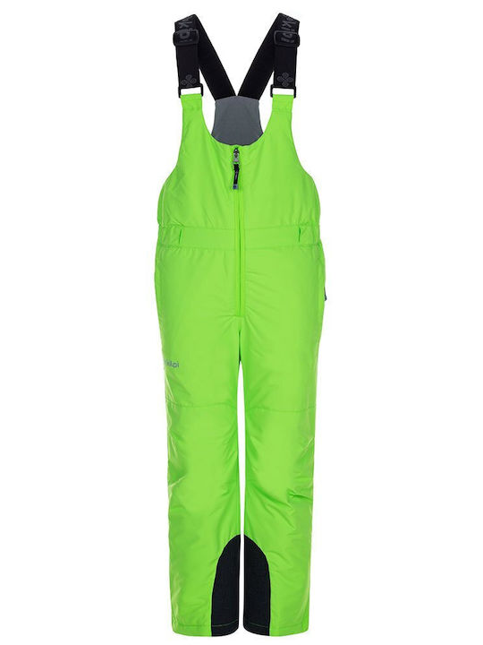 Kilpi Daryl-j Kids Dungarees for Ski & Snowboard Green