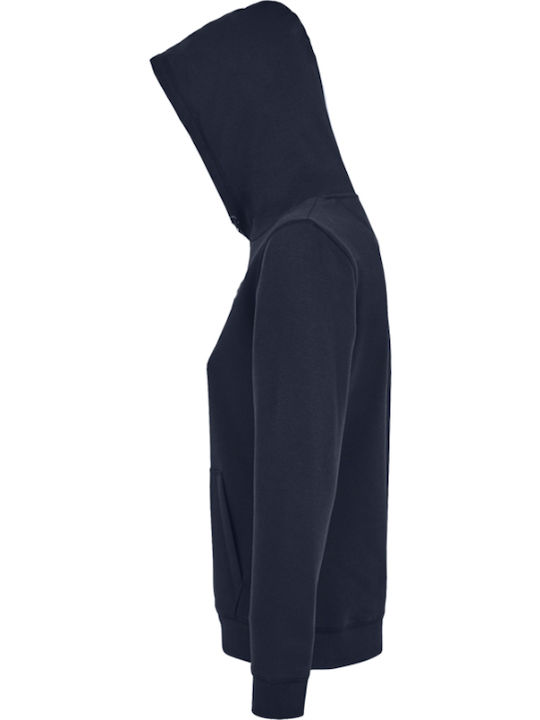 Women's Sweatshirt Jacket Hooded Navy Blue