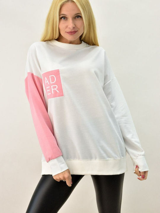 Potre Women's Long Sweatshirt Pink