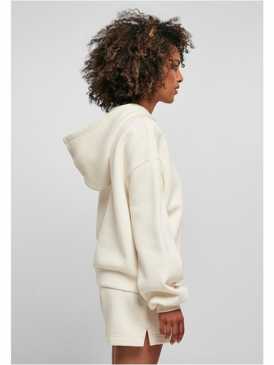 Essential Lang Damen Sweatshirt Kapuzen Weiß