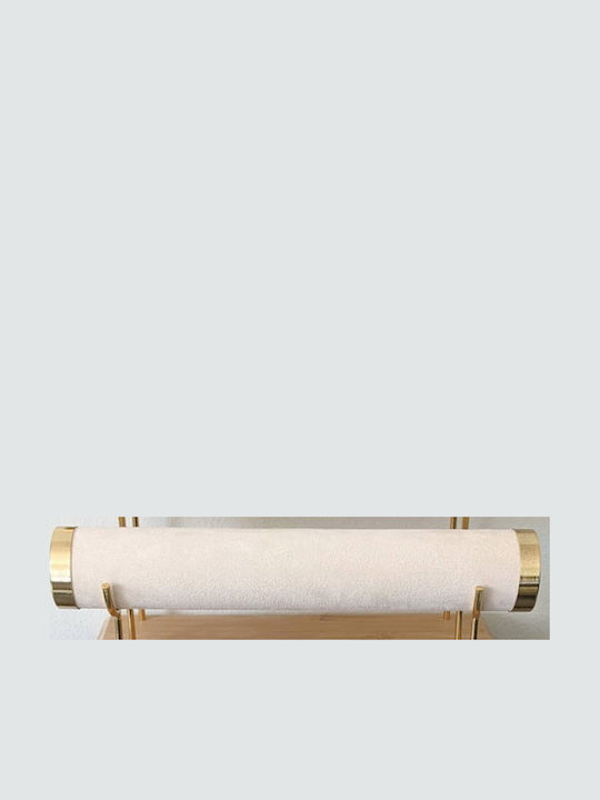 Tatu Moyo Velvet Jewellery Box Stand Beige 30x15x24cm