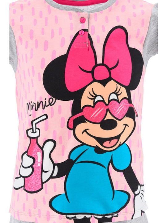 Superheroes Kids' Pajamas Summer Gray Minnie Mouse