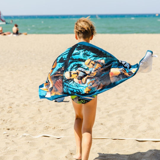 Aquablue Kids Beach Towel Yellow Star Wars 140x70cm