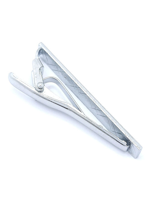 PS Silver Steel Tie Clip Silver