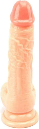 Loving Joy Ρεαλιστικό Dildo με Όρχεις και Βεντούζα Flesh 19cm