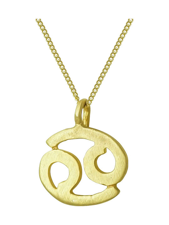 Gold Chain Kids Necklaces Zodiac Sign 14K ZD216