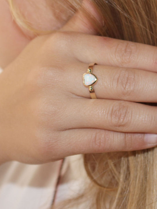 Gold Kids Ring with Design Heart 9K P-66055 Gold Kids Ring with Design Heart 9K P-66055
