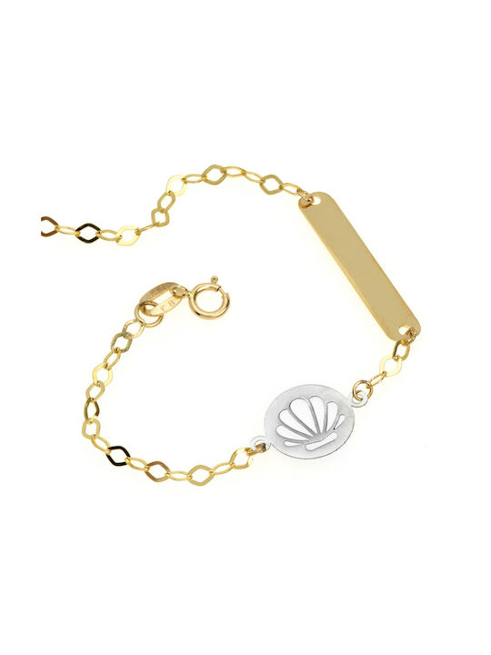 Ioannou24 Kids Bracelet ID from Gold 14K