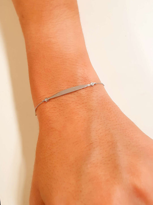 Katsigiannis Bracelet Identity White Gold 14K Katsigiannis Bracelet Identity White Gold 14K