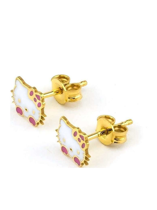 Goldsmith Goldsmith Gold Plated Kids Earrings Studs from Silver