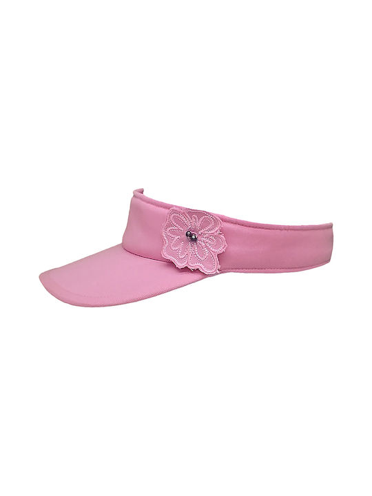 Fabric Women's Visor Hat Pink