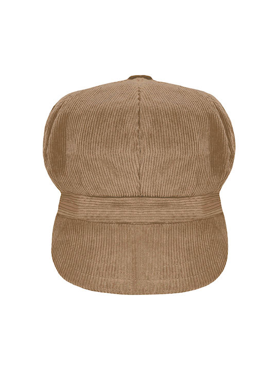 Corduroy Women's Cap Tabac Brown