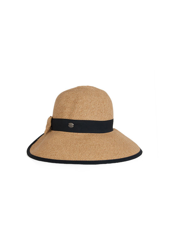 Karfil Wicker Women's Cloche Hat Beige