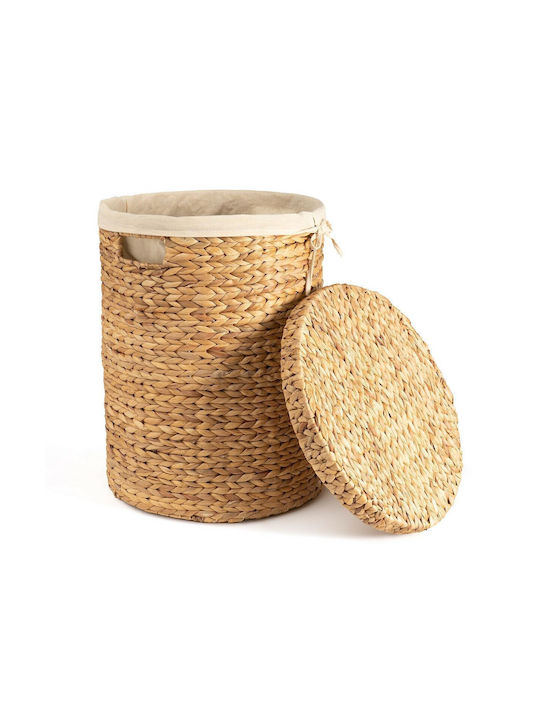 La Redoute Interieurs Wäschekorb Korbweide mit Deckel 40x40x50cm Beige