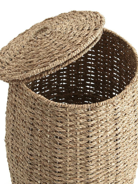 La Redoute Interieurs Korbweide Wäschekorb mit Deckel 33x38x65cm Beig